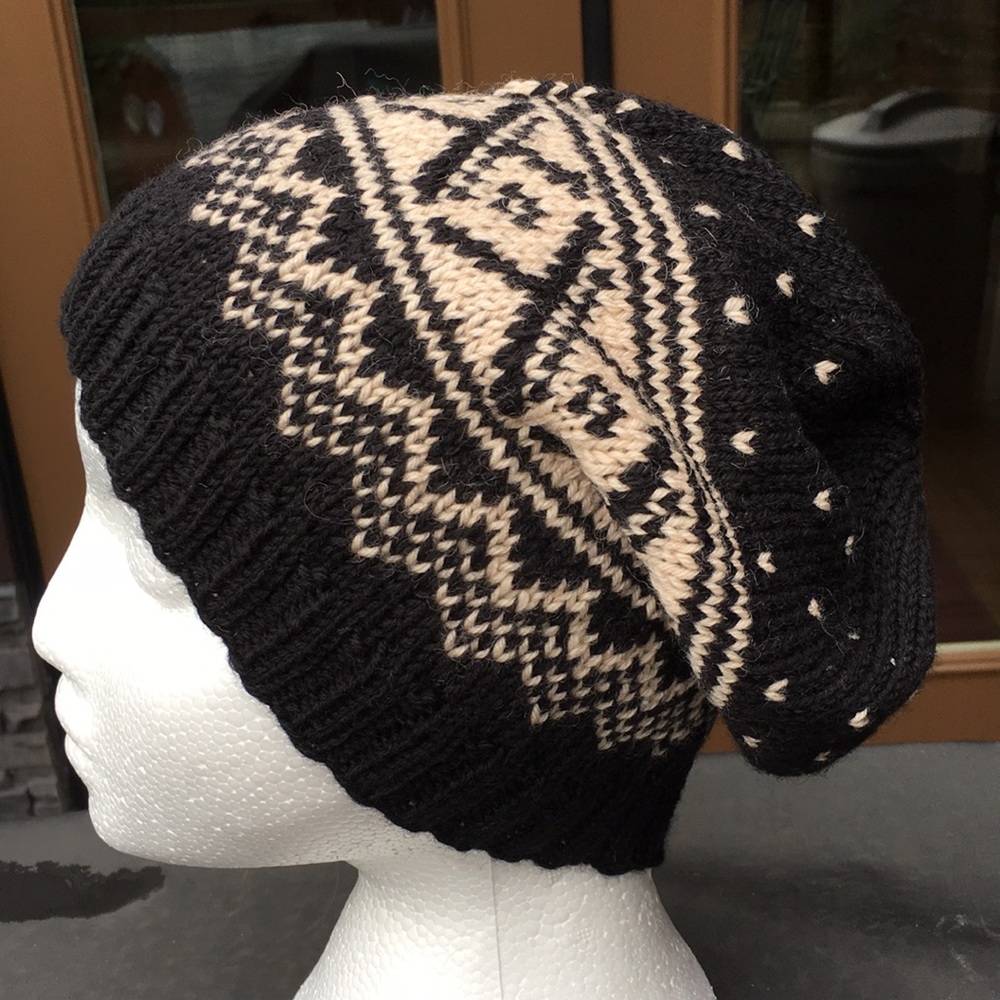 Hand Knit Nordic Hat/Toque
